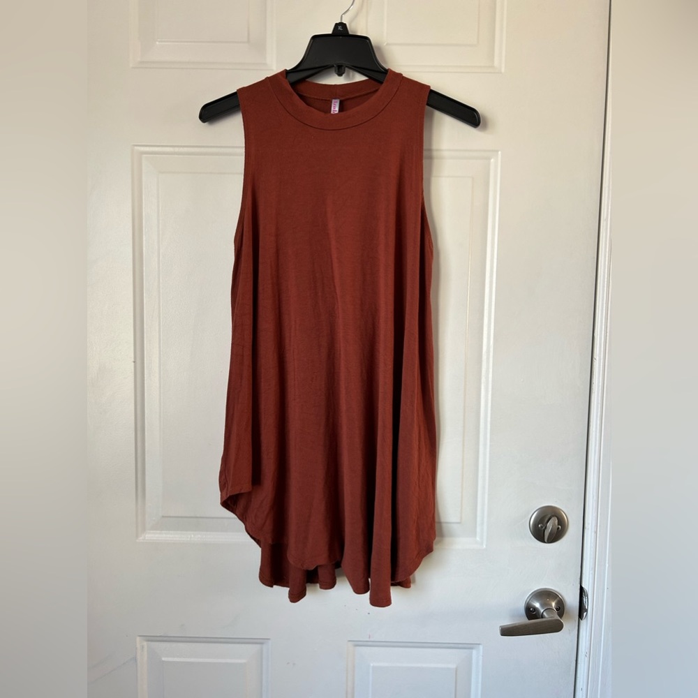 Azules Mock Neck Hem Tunic Size L